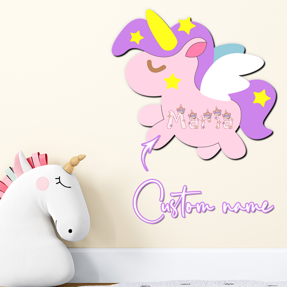 Custom Unicorn Wooden Name Sig - огляд і ціна Baby Nursery Name Letters