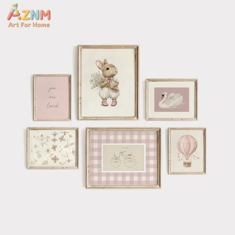 AZNM Boho Bunny Hot Air Balloo - огляд і ціна Baby Nursery Vintage