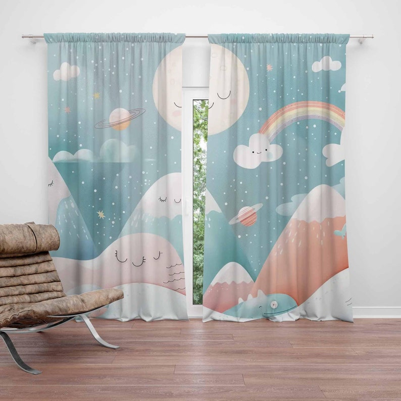 Mountain Rainbow Baby Nursery  - огляд і ціна Baby Nursery Blackout Curtains