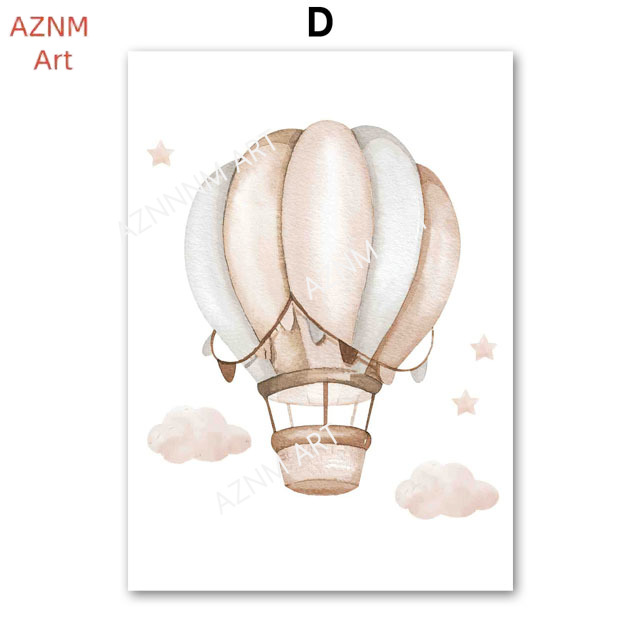 Elephant Balloon Rainbow Moon  - огляд і ціна Baby Nursery Pictures