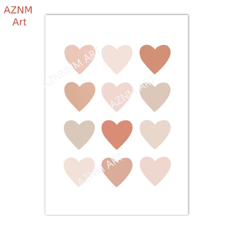 1/3PCS ，Cartoon Heart Rainbow  - огляд і ціна Baby Nursery Pictures