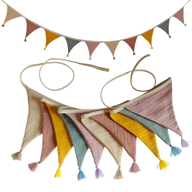 Soft Nursery Bunting Banners  - огляд і ціна Baby Nursery Vintage