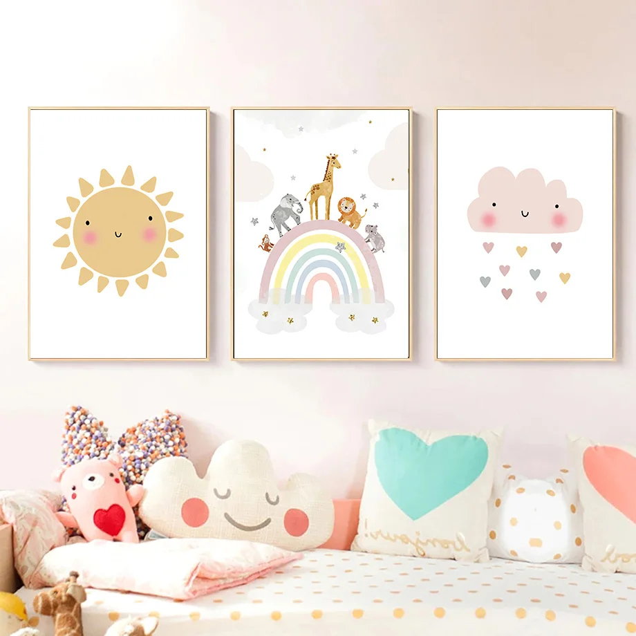 Giraffe Elephant Hot Balloon S - огляд і ціна Baby Nursery Pictures