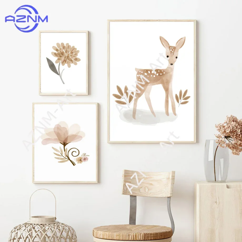 Boho Nursery Wall Art Canvas - - огляд і ціна Baby Nursery Pictures