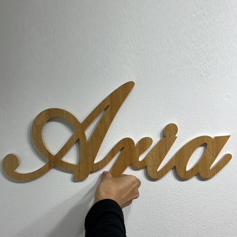 Custom name sign  Wooden name  - огляд і ціна Baby Nursery Name Letters