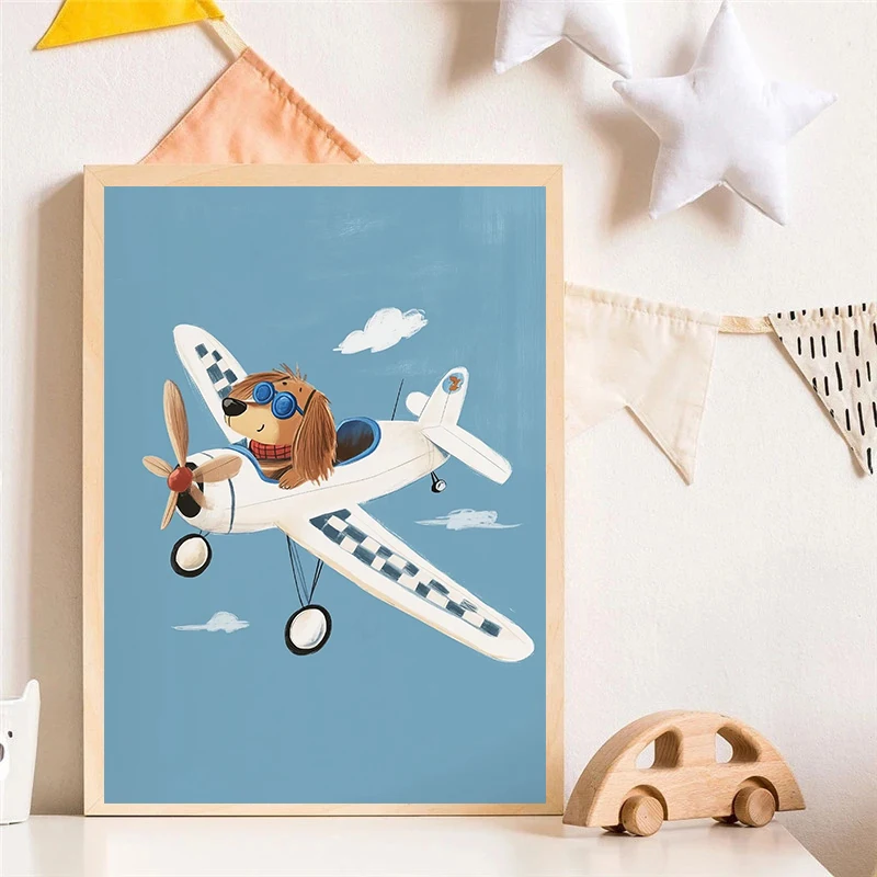Dog Airplane Lion in Car Anima - огляд і ціна Baby Nursery Pictures