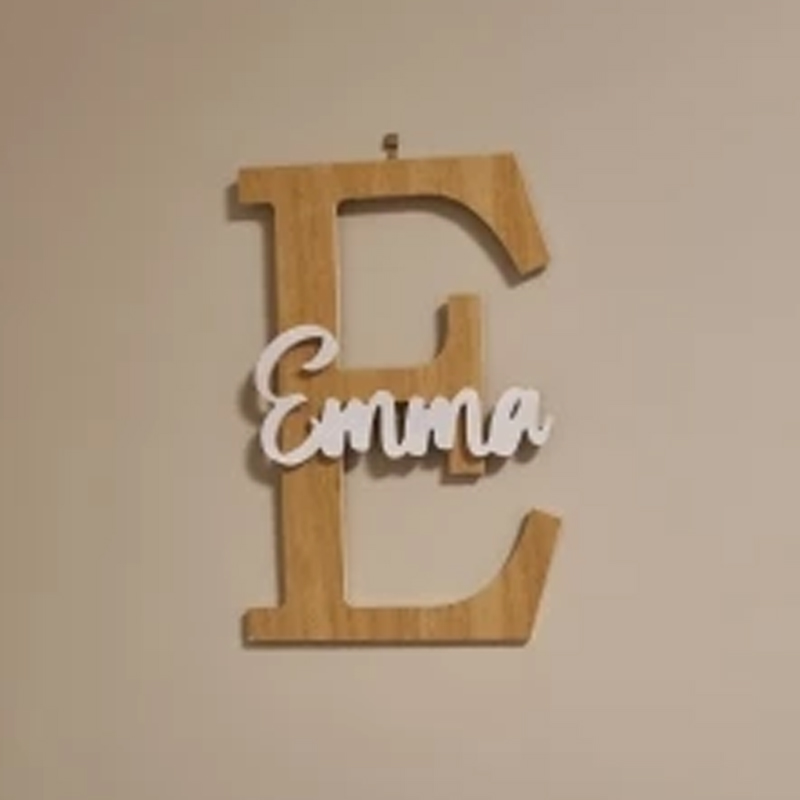 Custom Wooden Name Sign  Baby  - огляд і ціна Baby Nursery Name Letters