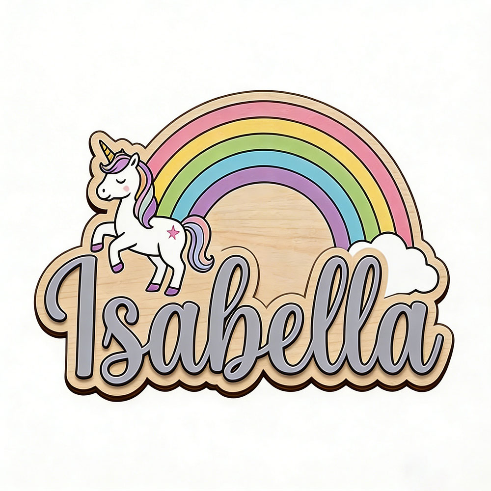 Unicorn & Pastel Rainbow Custo - огляд і ціна Baby Nursery Pictures