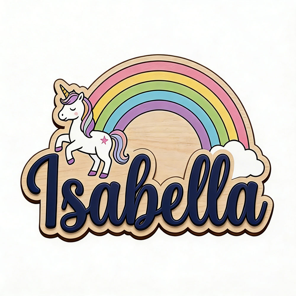Unicorn & Pastel Rainbow Custo - огляд і ціна Baby Nursery Pictures