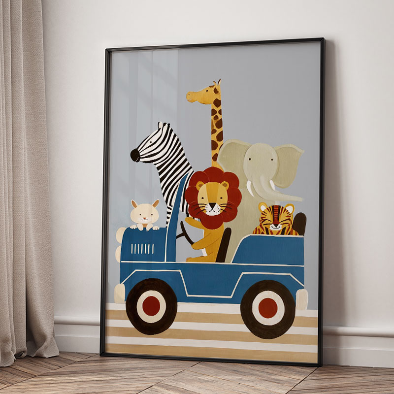 Funny Cartoon Animal Car Ballo - огляд і ціна Baby Nursery Pictures