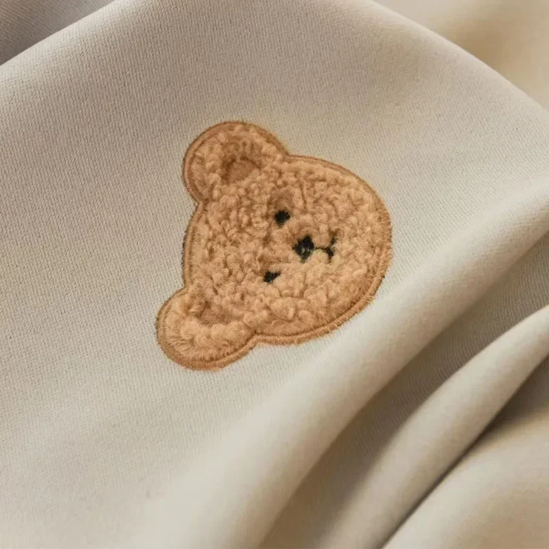 Cute Plush Bear Embroidery Bla - огляд і ціна Baby Nursery Blackout Curtains