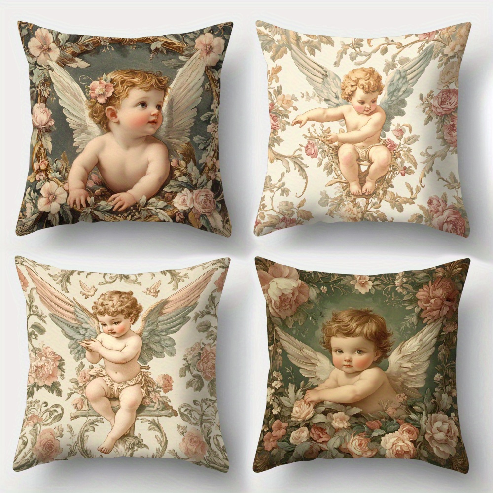 Printed Angel Floral Pillow Co - огляд і ціна Baby Nursery Vintage