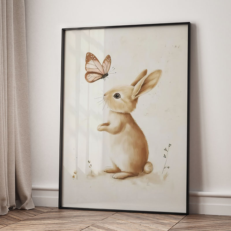Bear Rabbit Fox Deer Squirrel  - огляд і ціна Baby Nursery Pictures