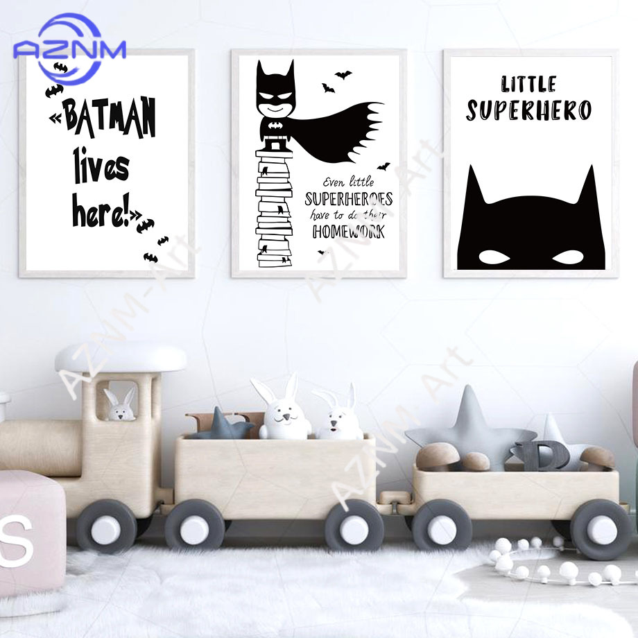 Wall Art Canvas Painting Bat C - огляд і ціна Baby Nursery Pictures