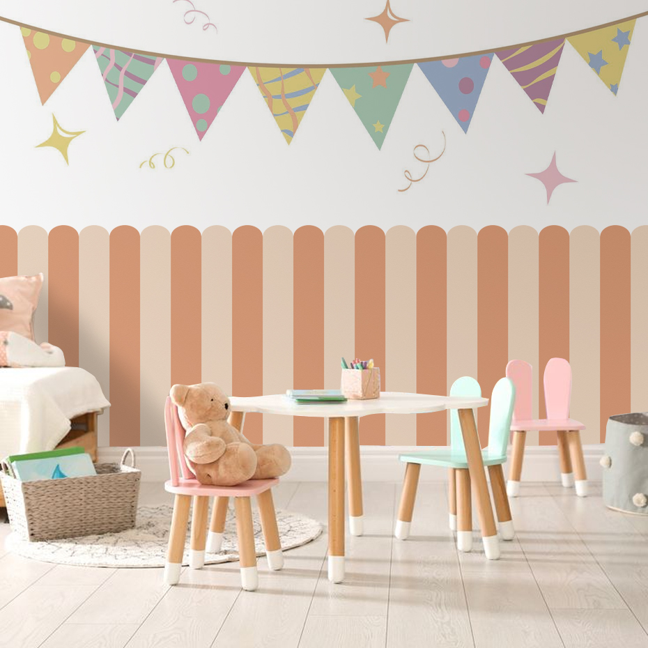 Multicolor Vertical Striped Ar - огляд і ціна Baby Nursery Pictures